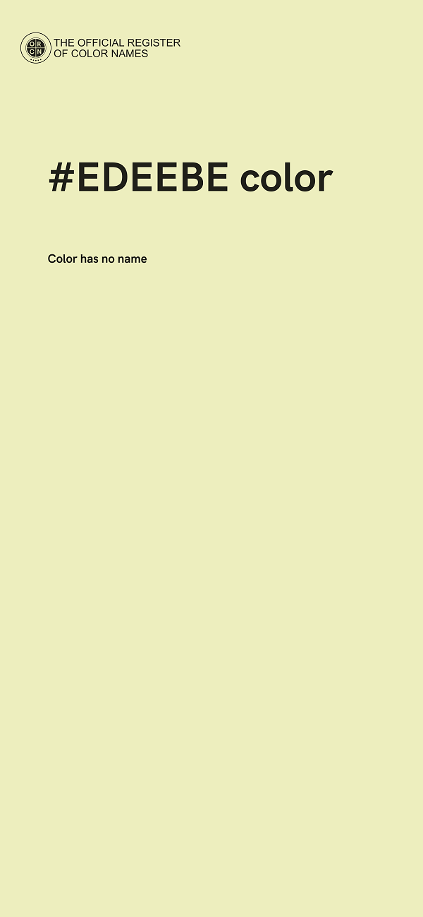 #EDEEBE color image