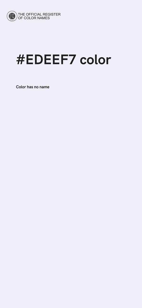 #EDEEF7 color image