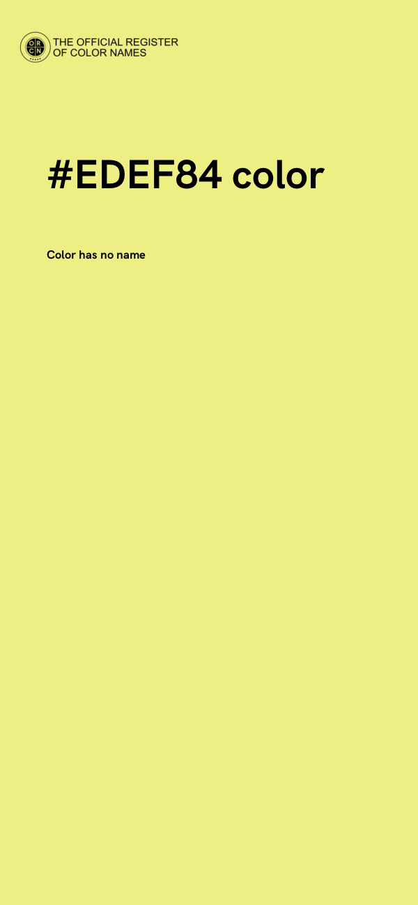 #EDEF84 color image