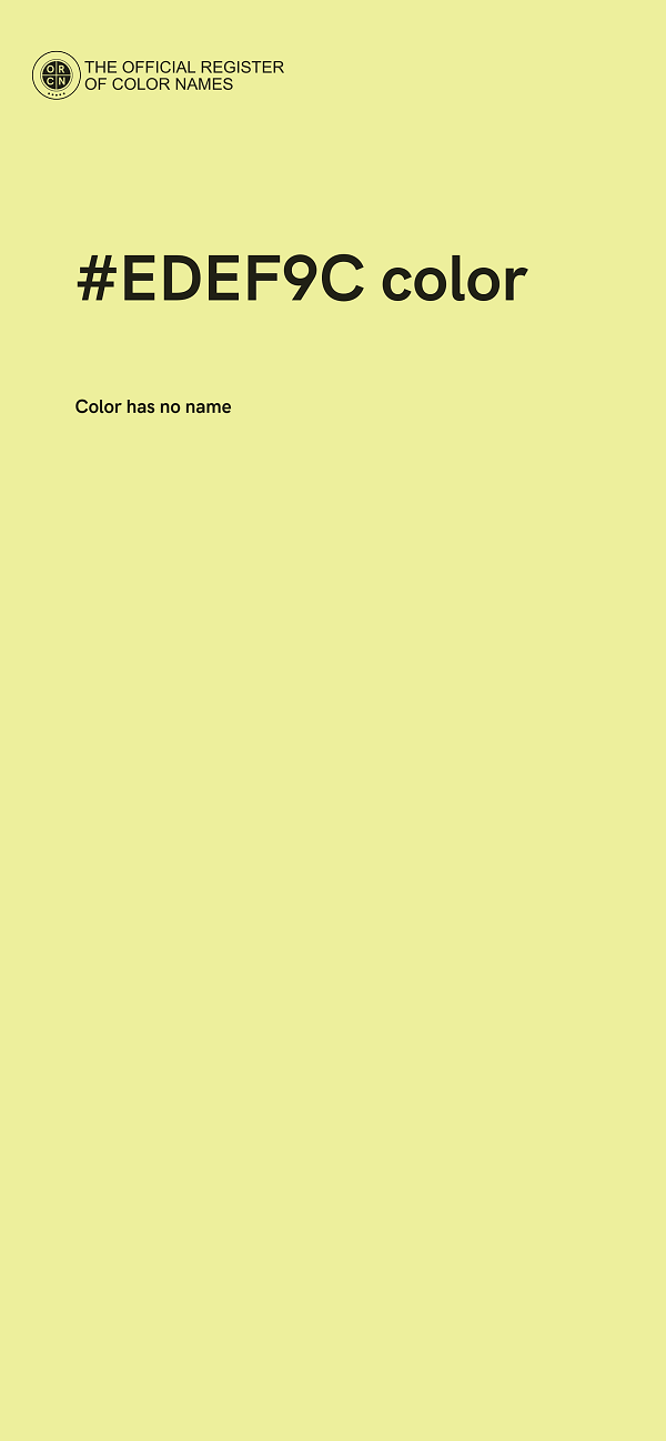 #EDEF9C color image