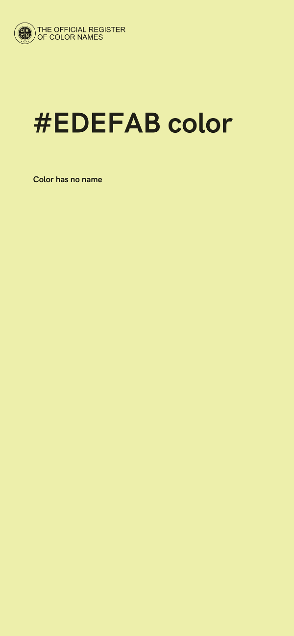 #EDEFAB color image