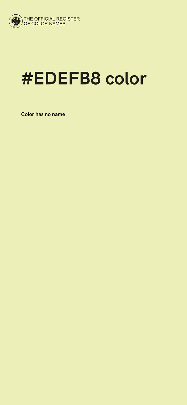 #EDEFB8 color image