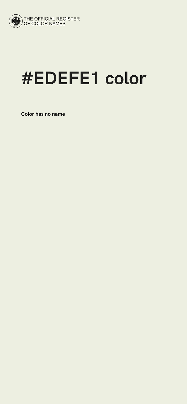 #EDEFE1 color image