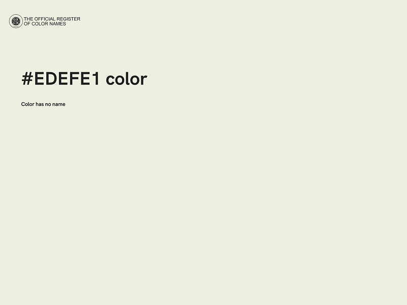 #EDEFE1 color image