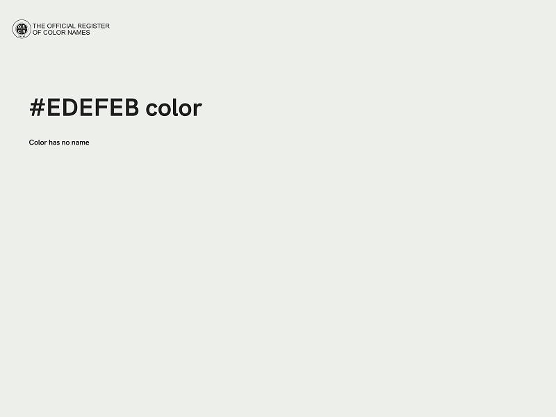 #EDEFEB color image