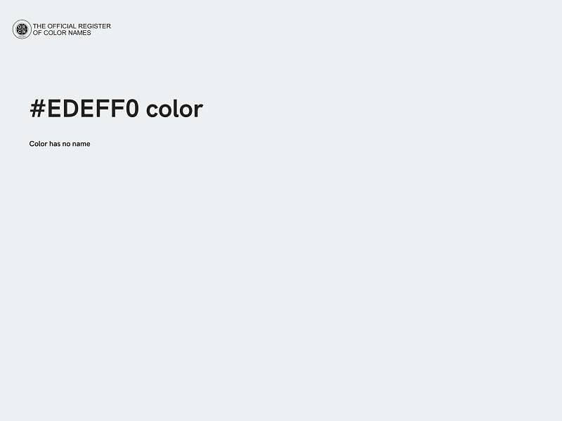 #EDEFF0 color image