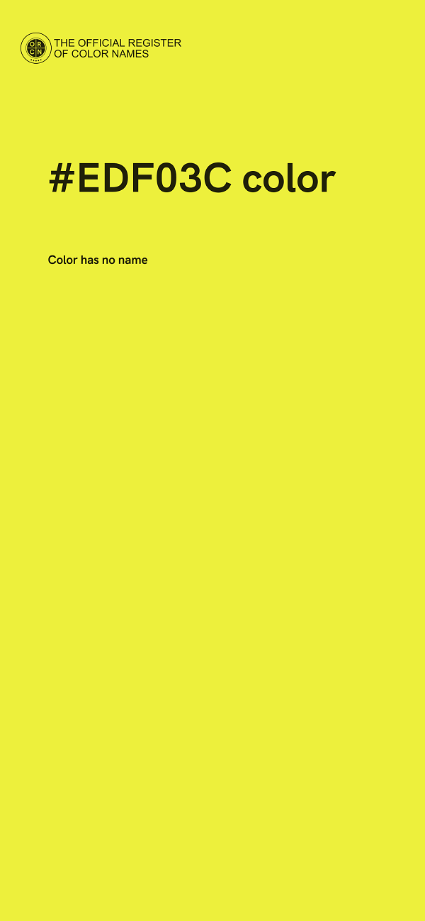 #EDF03C color image