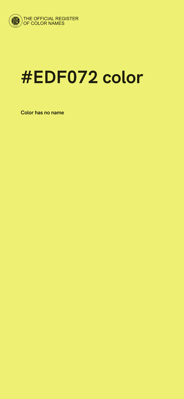 #EDF072 color image