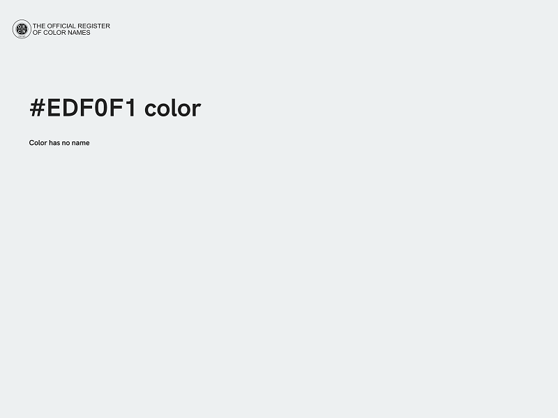 #EDF0F1 color image