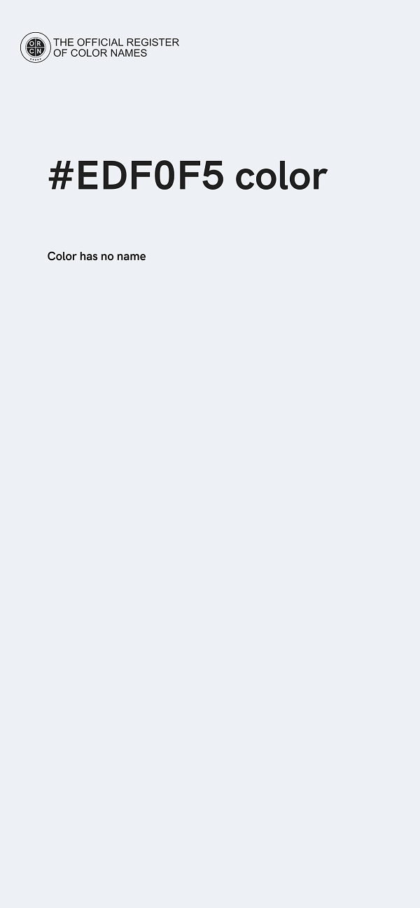 #EDF0F5 color image