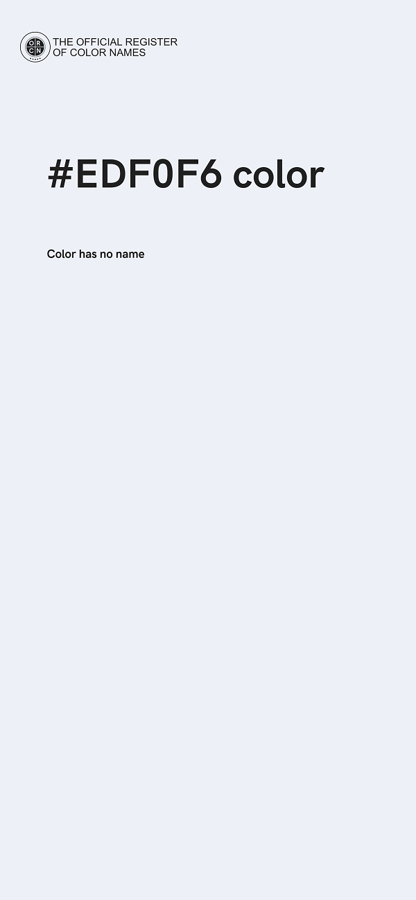 #EDF0F6 color image