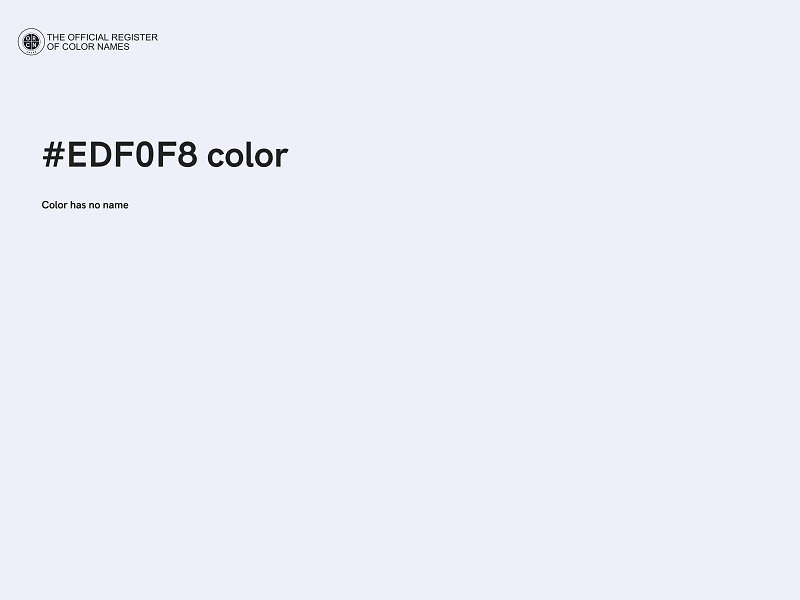 #EDF0F8 color image