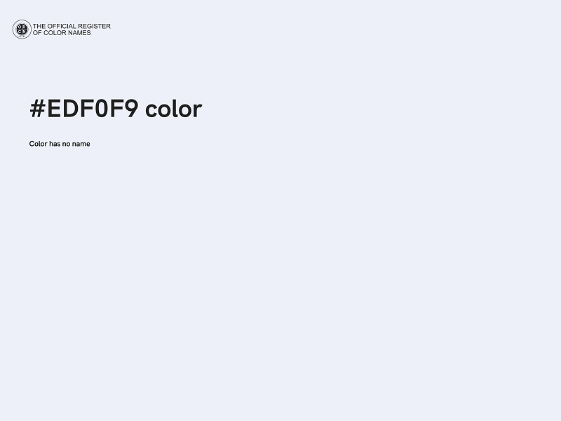 #EDF0F9 color image