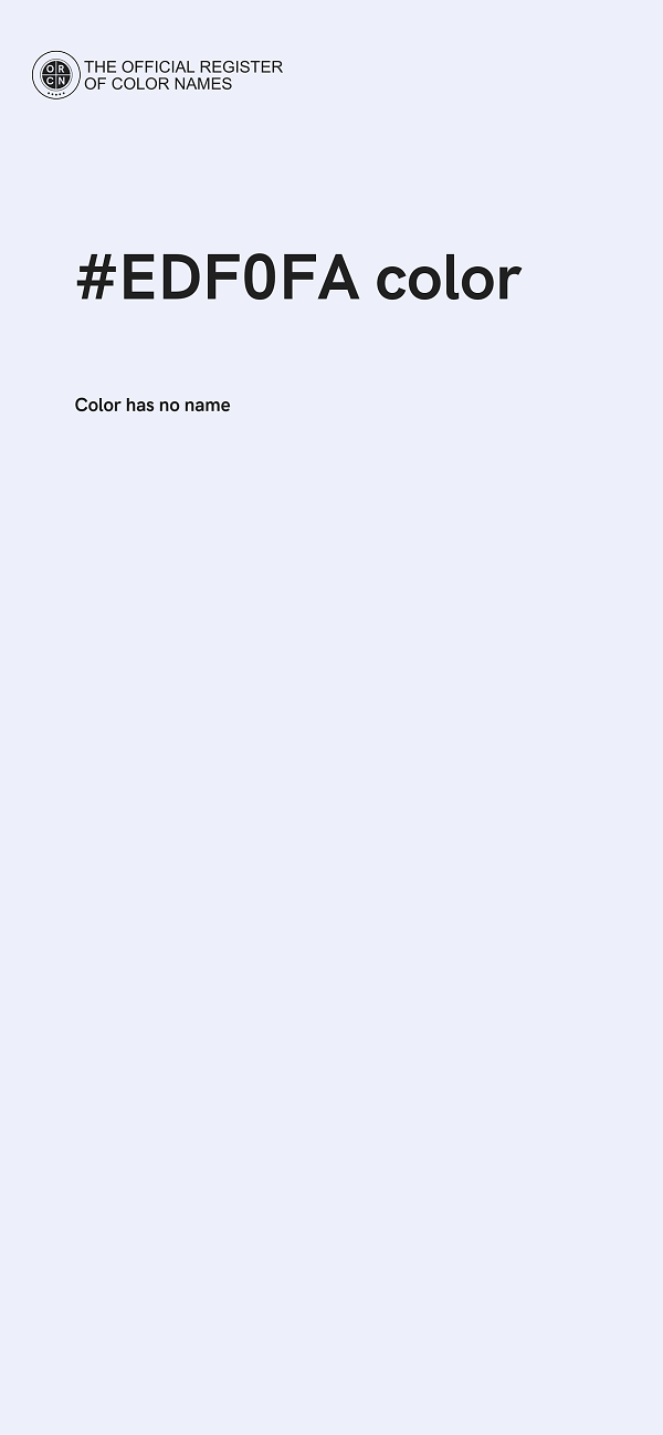 #EDF0FA color image