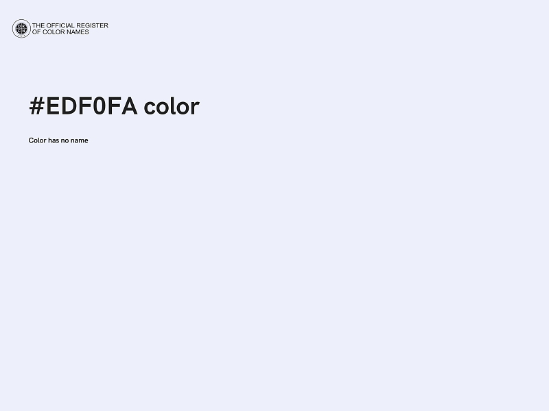 #EDF0FA color image