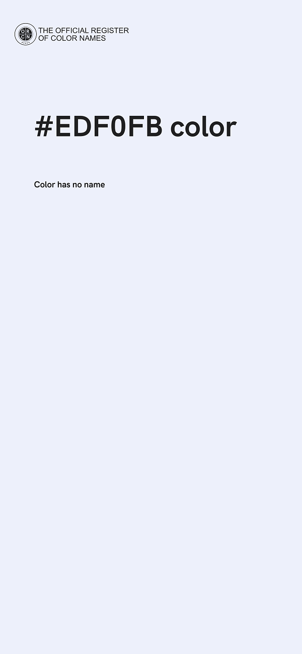 #EDF0FB color image