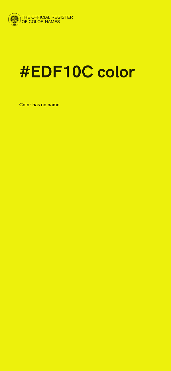 #EDF10C color image