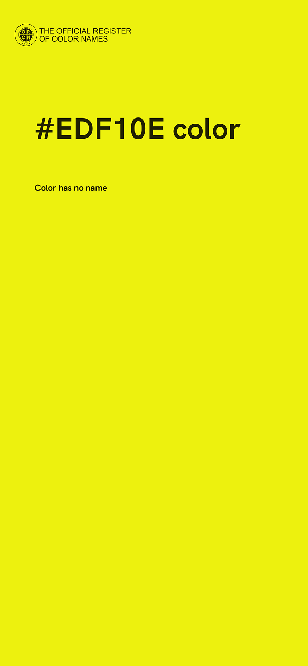 #EDF10E color image