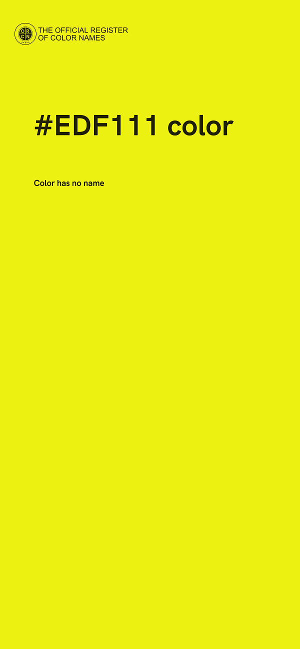 #EDF111 color image