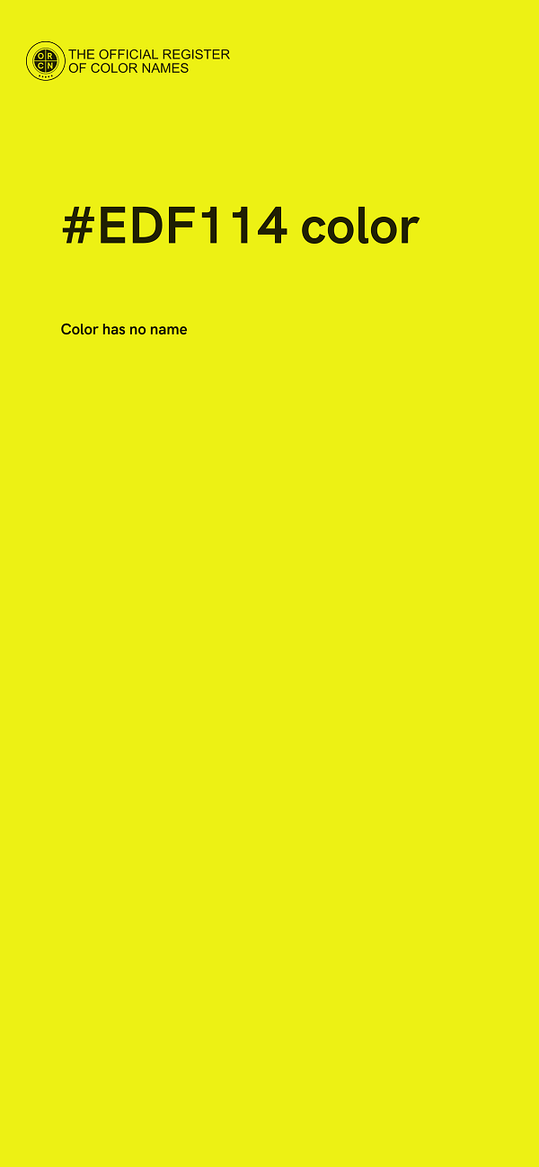 #EDF114 color image