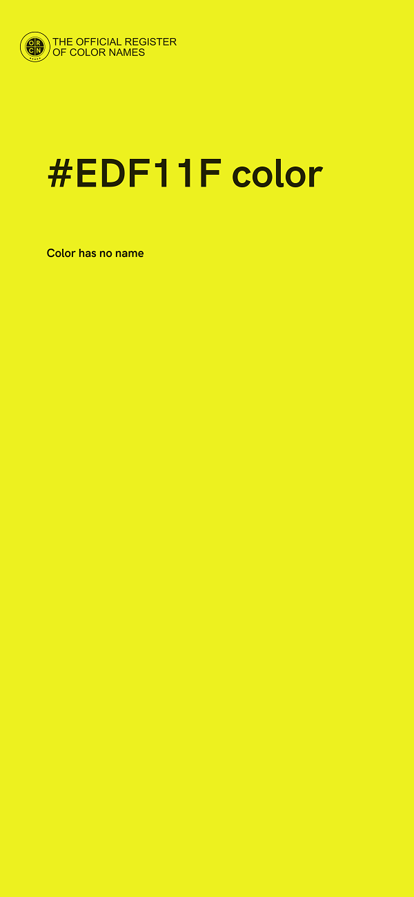 #EDF11F color image