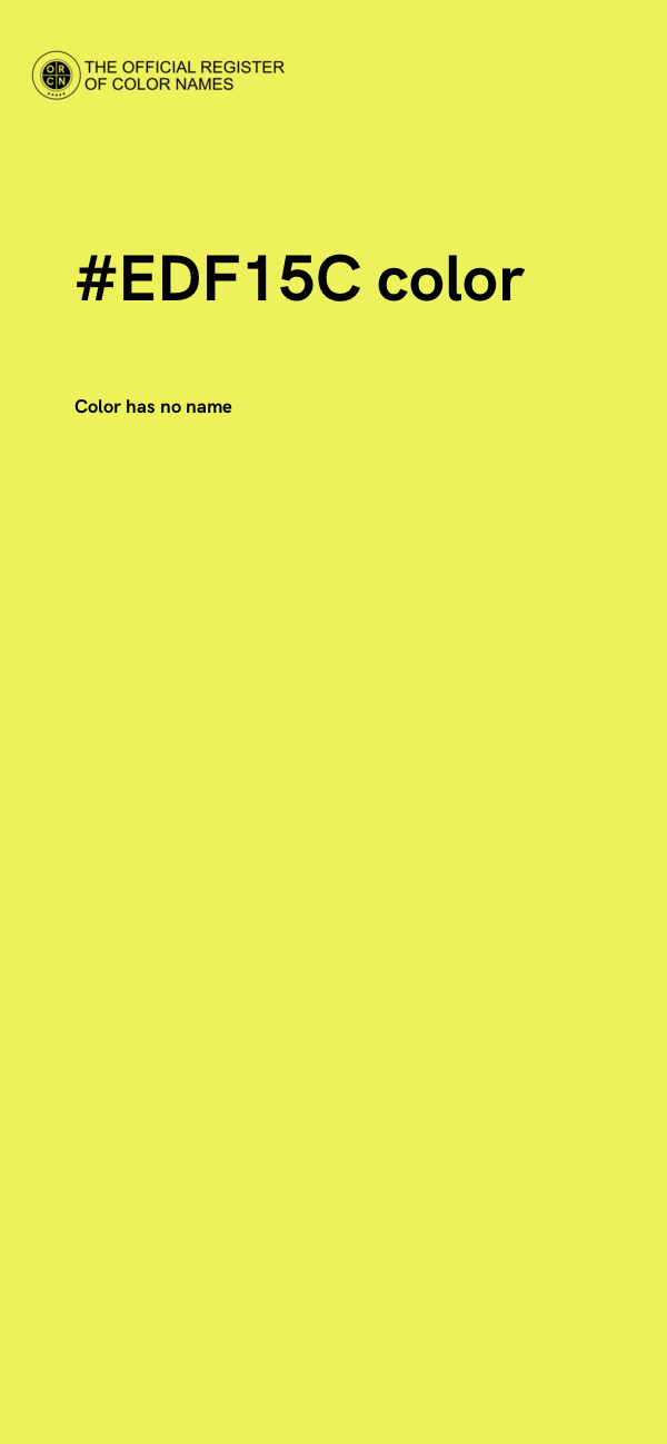 #EDF15C color image