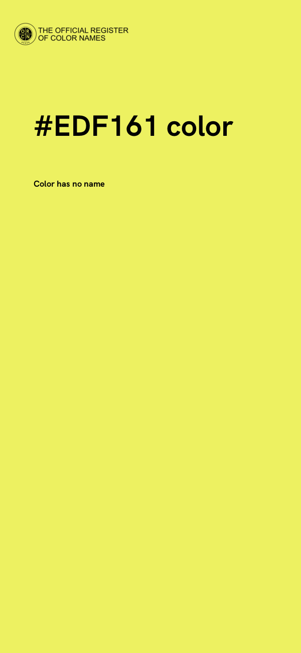 #EDF161 color image