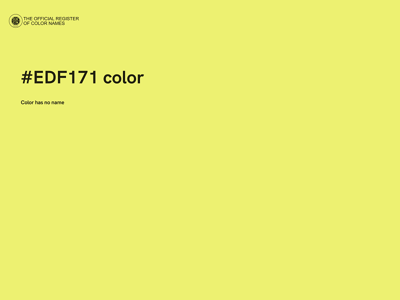 #EDF171 color image