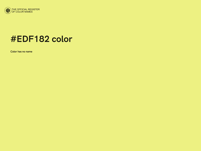 #EDF182 color image