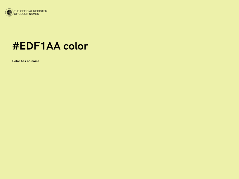 #EDF1AA color image