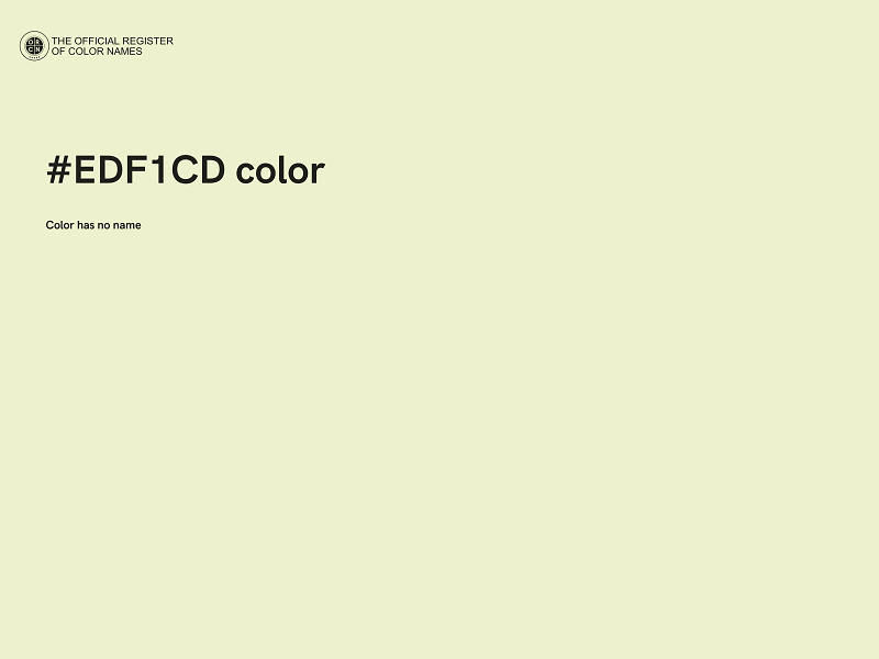 #EDF1CD color image