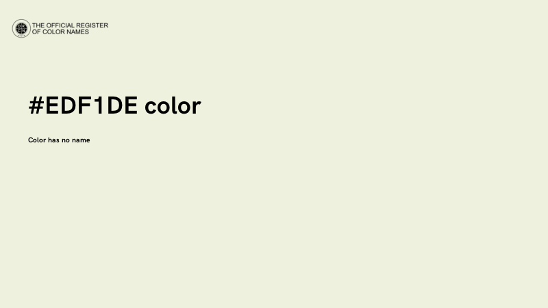 #EDF1DE color image
