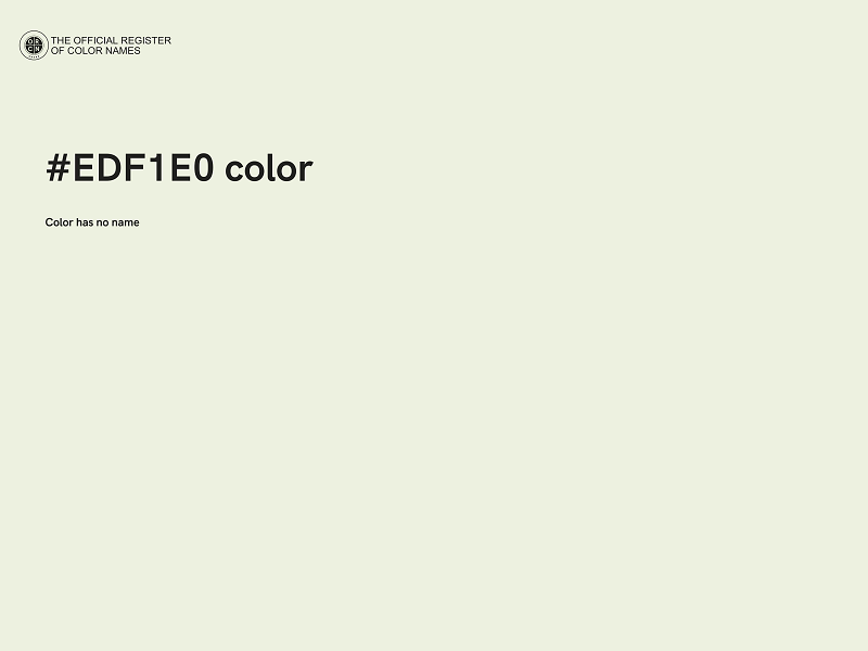 #EDF1E0 color image