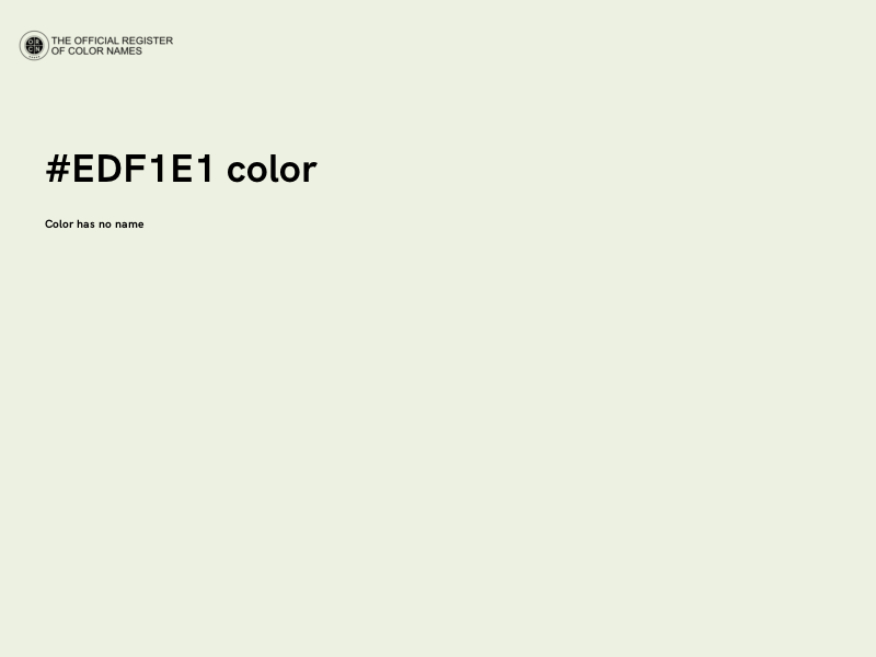#EDF1E1 color image