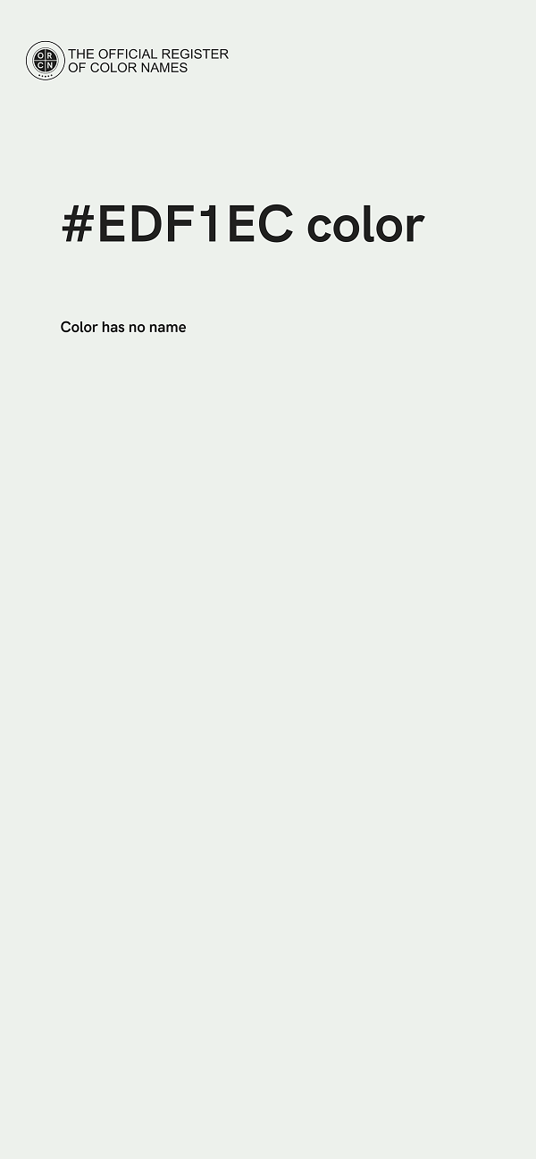 #EDF1EC color image