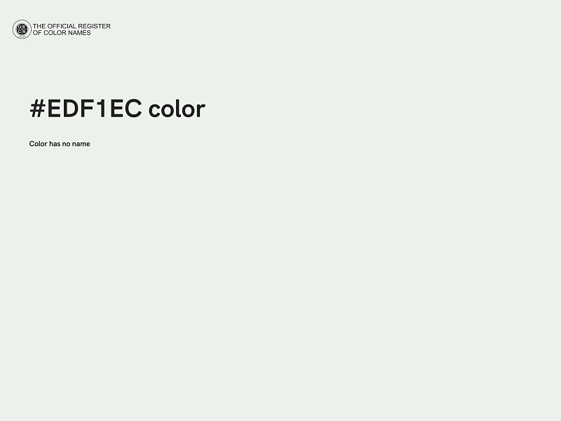 #EDF1EC color image