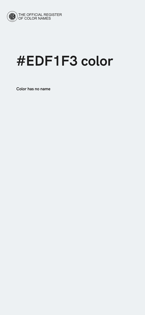 #EDF1F3 color image