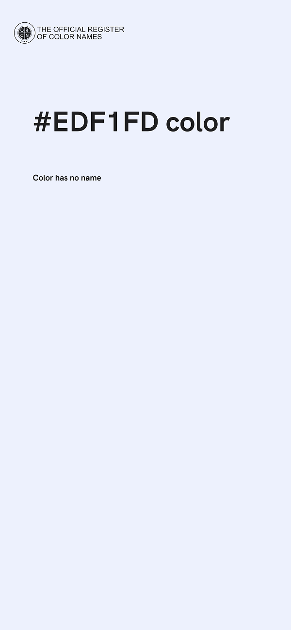 #EDF1FD color image