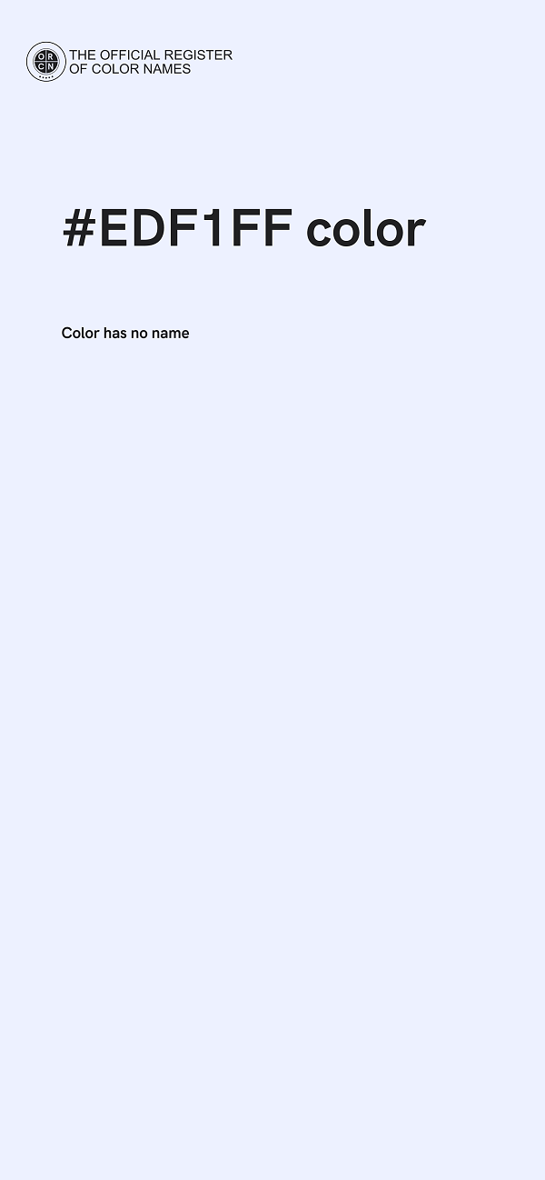 #EDF1FF color image