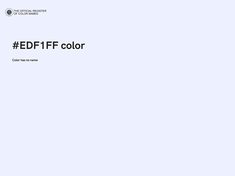 #EDF1FF color image