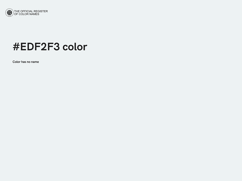 #EDF2F3 color image