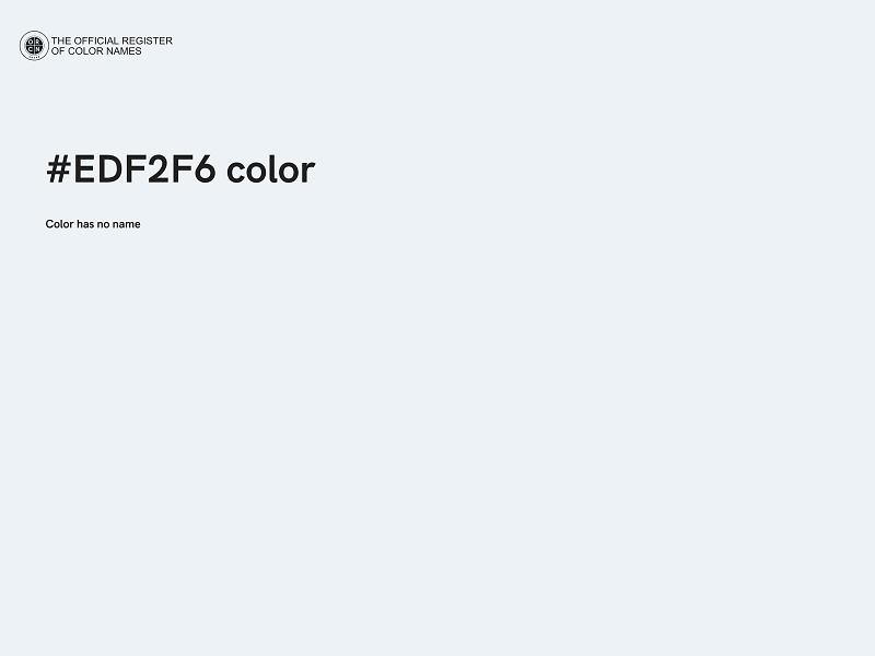 #EDF2F6 color image