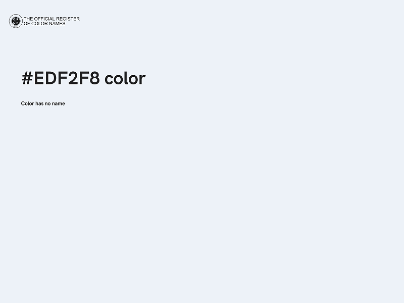 #EDF2F8 color image