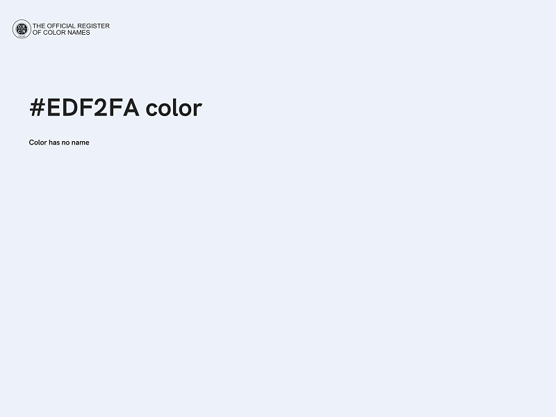 #EDF2FA color image