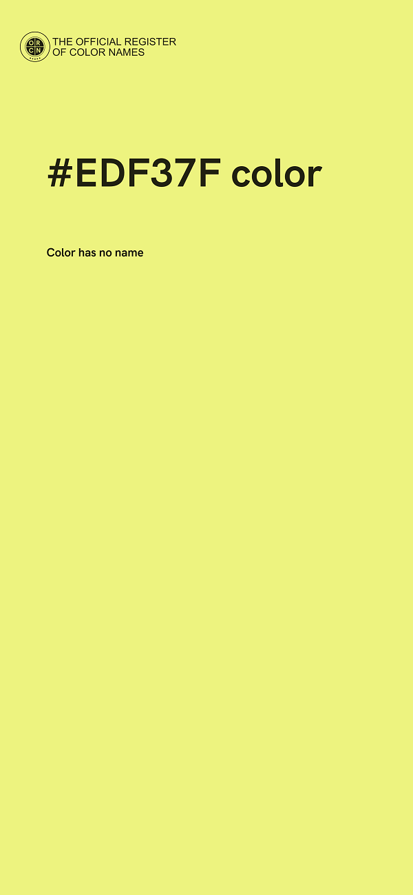 #EDF37F color image