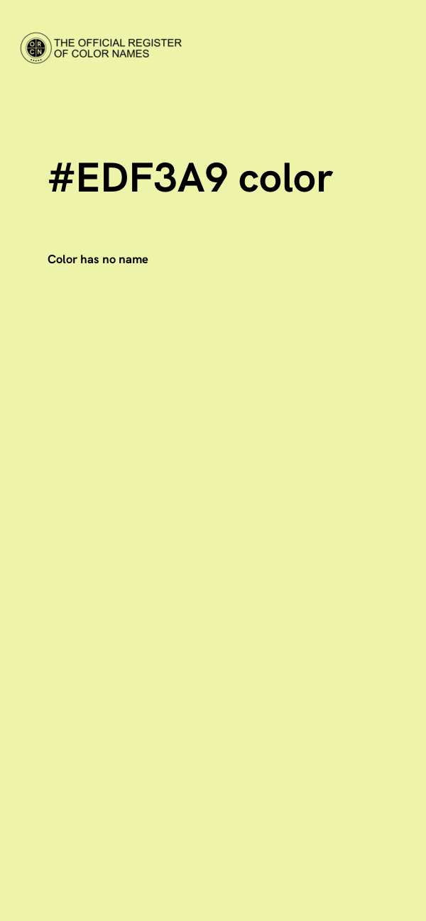 #EDF3A9 color image