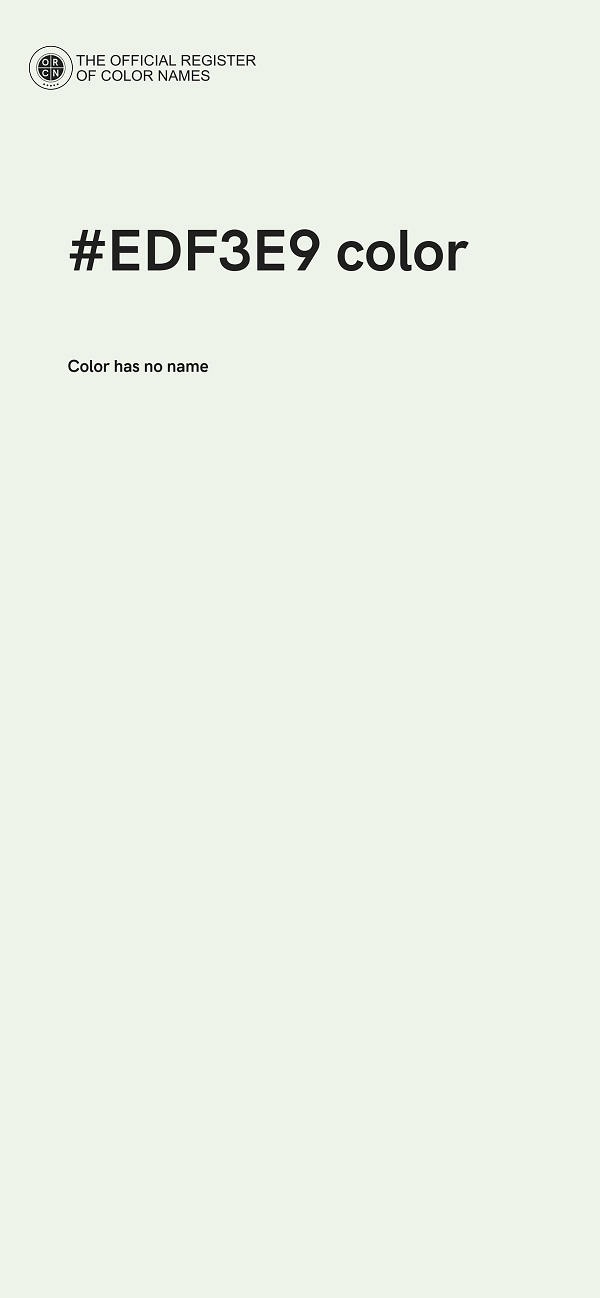 #EDF3E9 color image