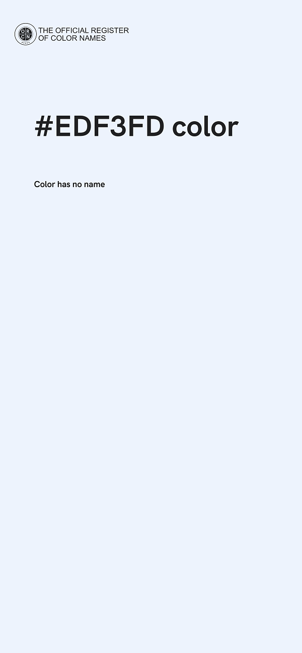 #EDF3FD color image