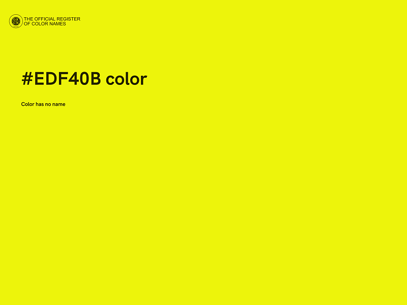 #EDF40B color image