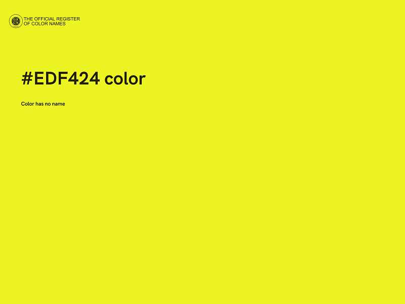 #EDF424 color image